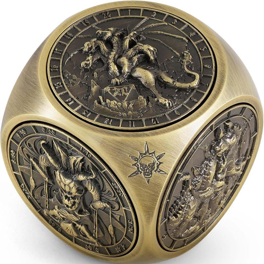 Kabinka Spinner Dice for 7 in 1 DND Dice Set, Unique Metal Dice for Dungeons and Dragons RPG Role Playing Gaming